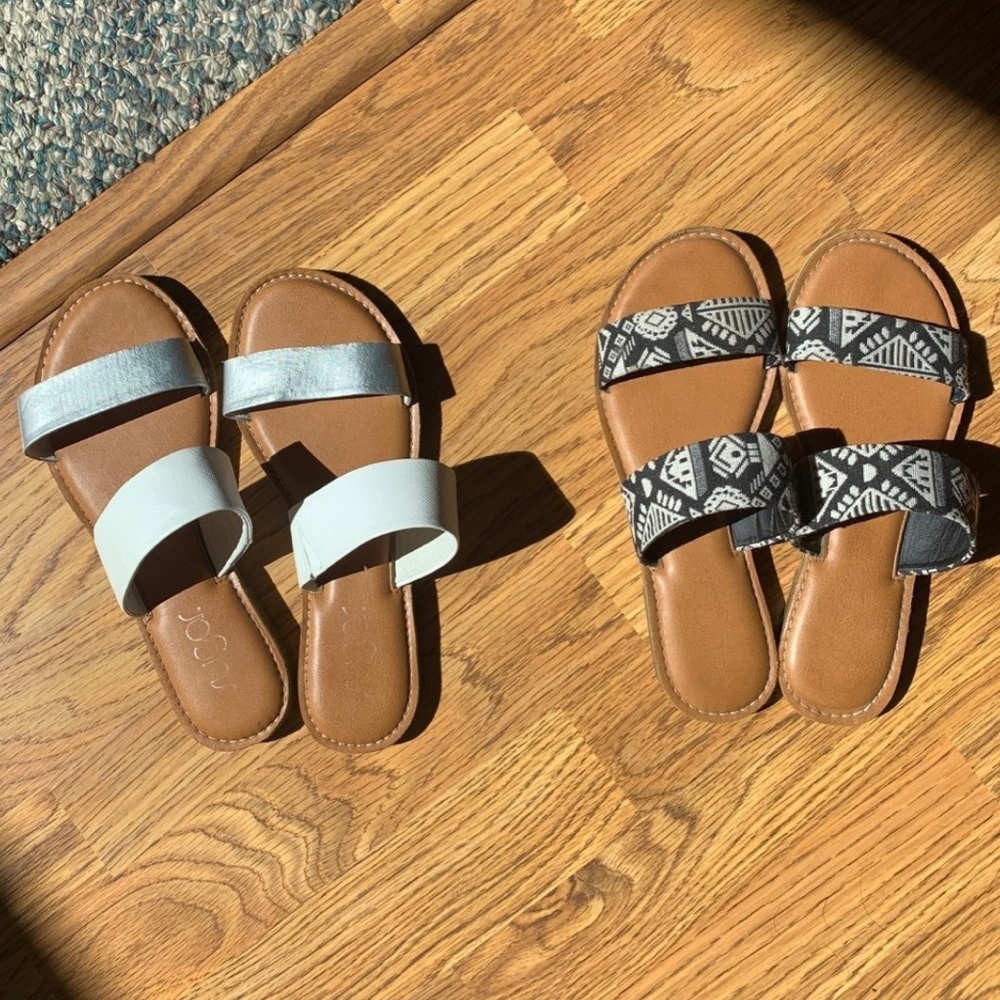 Set of Sugar Sandals, Two Pairs